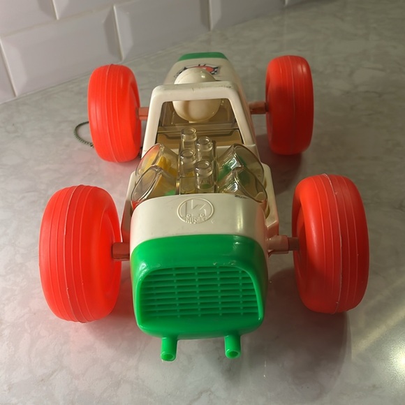 Vintage Kusan Grand Prix Race Popper Car Toy No. 26-A. Pull Toy 1960’s- 1970’s - Picture 7 of 11